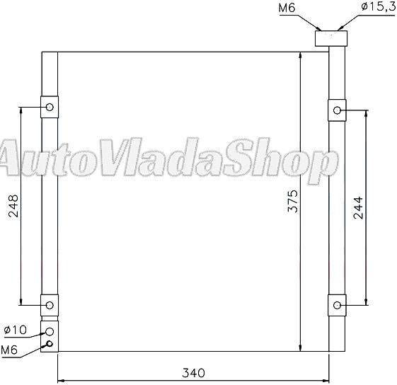 HLADNJAK KLIME BENZIN (33x36.5x16)