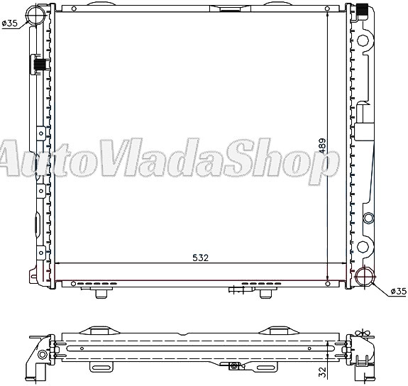 HLADNJAK MERCEDES 124 20D-20TD-25D-25TD