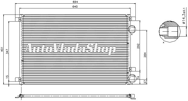 HLADNJAK KLIME BENZIN/DIZEL (61.5x40)