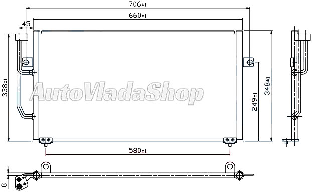 HLADNJAK KLIME 1.9 TD (610x350x16)