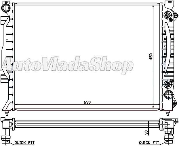 HLADNJAK MOTORA (AUTO) (63x45x30)