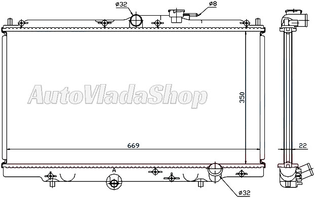 HLADNJAK HONDA ACCORD 03- 24i 16V M/A