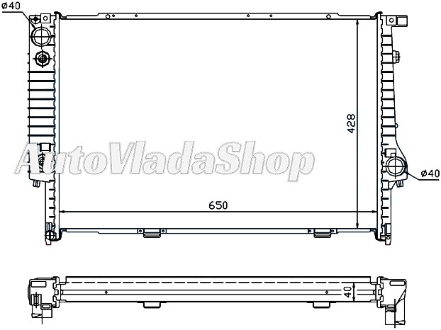 HLADNJAK BMW E34 90-95 525TDS AUTOM