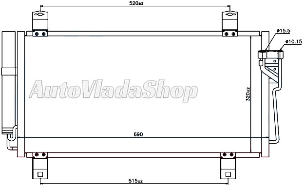 HLADNJAK KLIME BENZIN/DIZEL (640x320x16)
