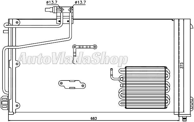 HLADNJAK KLIME 2.0/2.2/2.7/3.0/3.2 CDi (64x37)