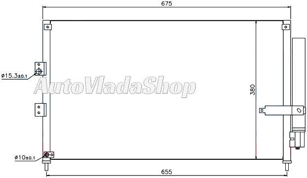 HLADNJAK KLIME 1.3 HIBRID - 1.8 BENZIN (63x38)