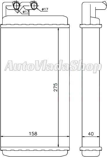 HLADNJAK AUDI 100 GREJAC KABINE  AUDIA6/A8/100/200 82-84