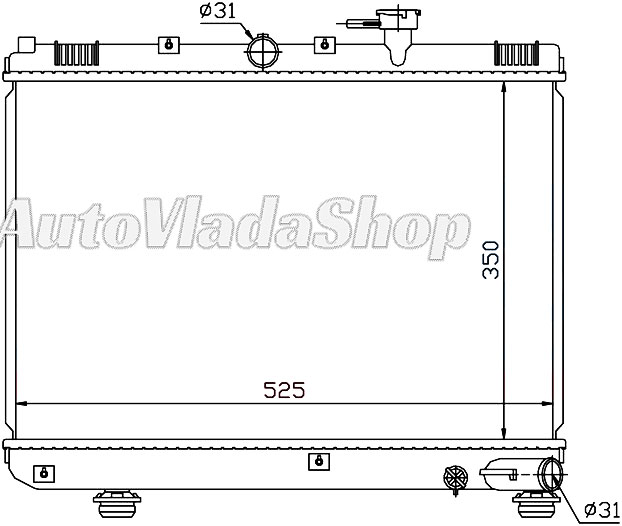 HLADNJAK MOTORA 1.3i 8V 1.5i 16V (+/-AC) (350x526)