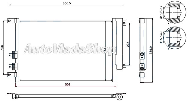 HLADNJAK KLIME BENZIN/DIZEL (52x34.4x16) 01-